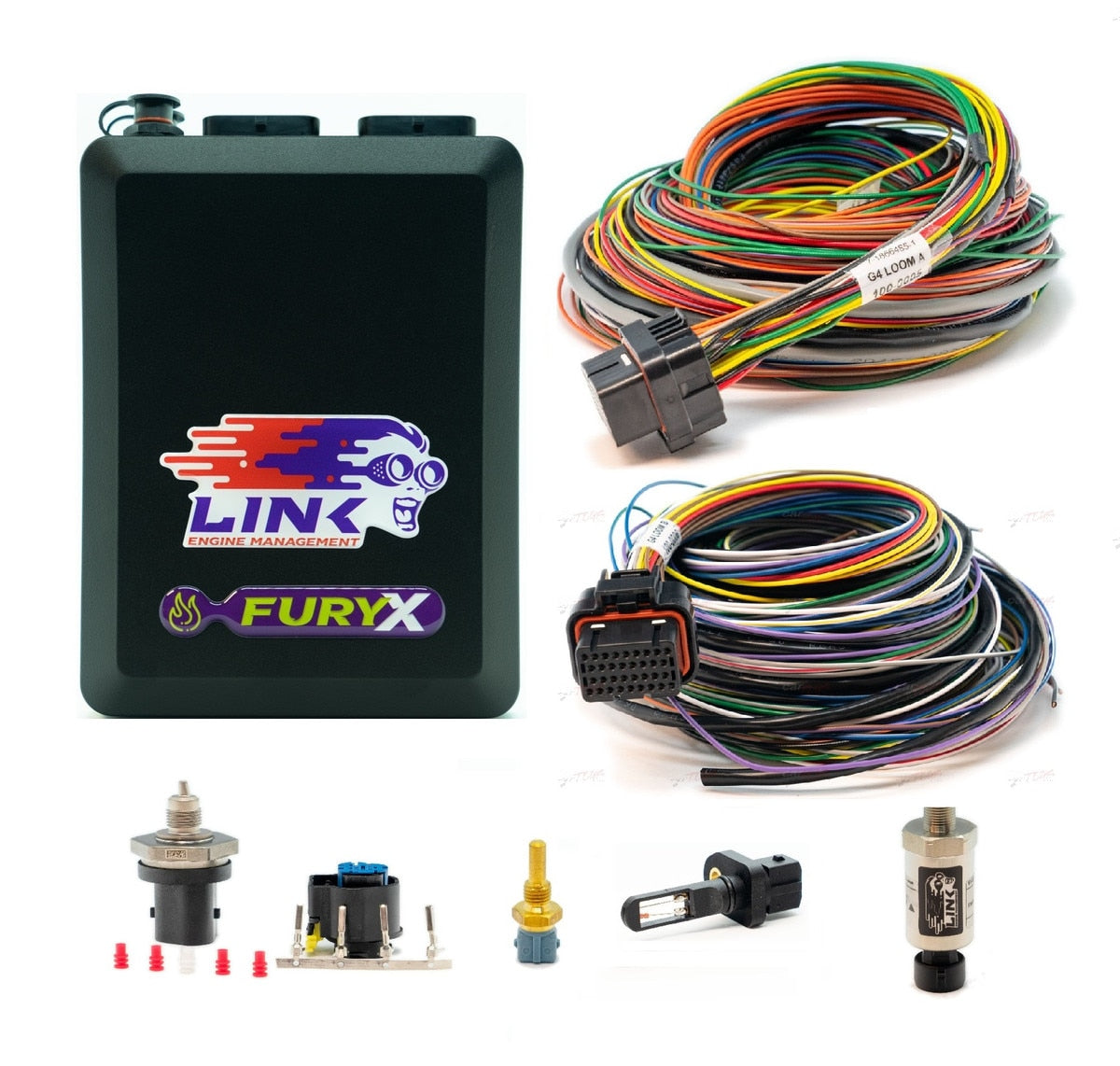 Link G4X FuryX Wire-In Bundle - ECU + Looms + Sensors - 122-9800B