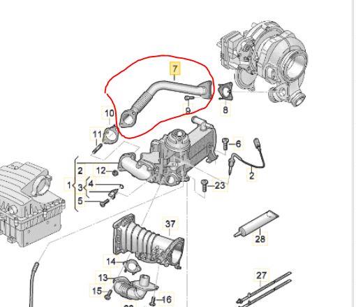 VW Amarok 3.0 V6 EGR Blanking Kit - Removes EGR Pipe 059131525ER