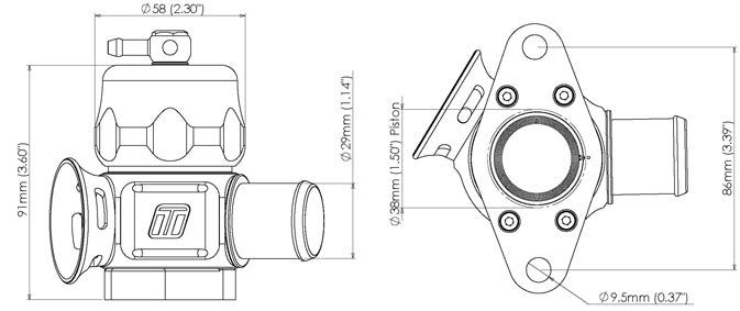 Turbosmart Dual Port Nissan Blow Off Valve TS-0205-1026