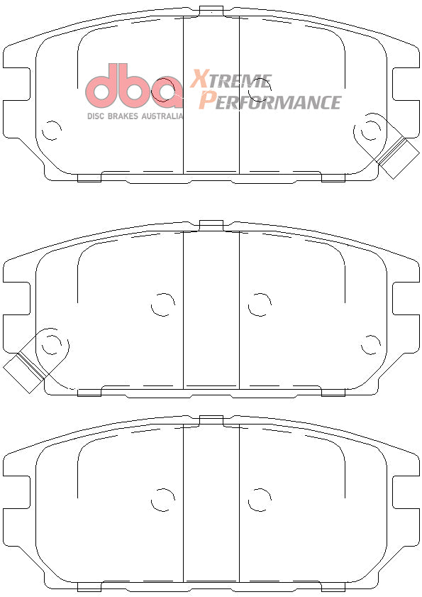 Mitsubishi Verada KS/KH/KR/KE/KJ 92-03 DBA XP PERFORMANCE Rear Brake Pad