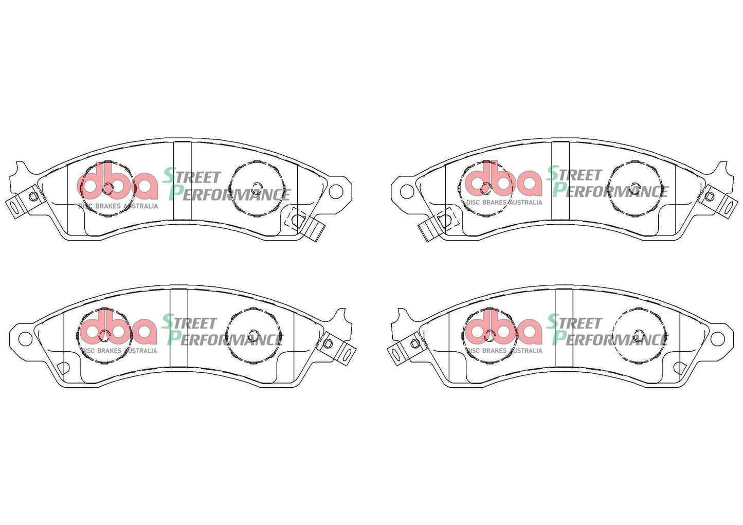 Ford Australia Tickford TL 50 AU 00-01 DBA SP PERFORMANCE Front Brake Pad