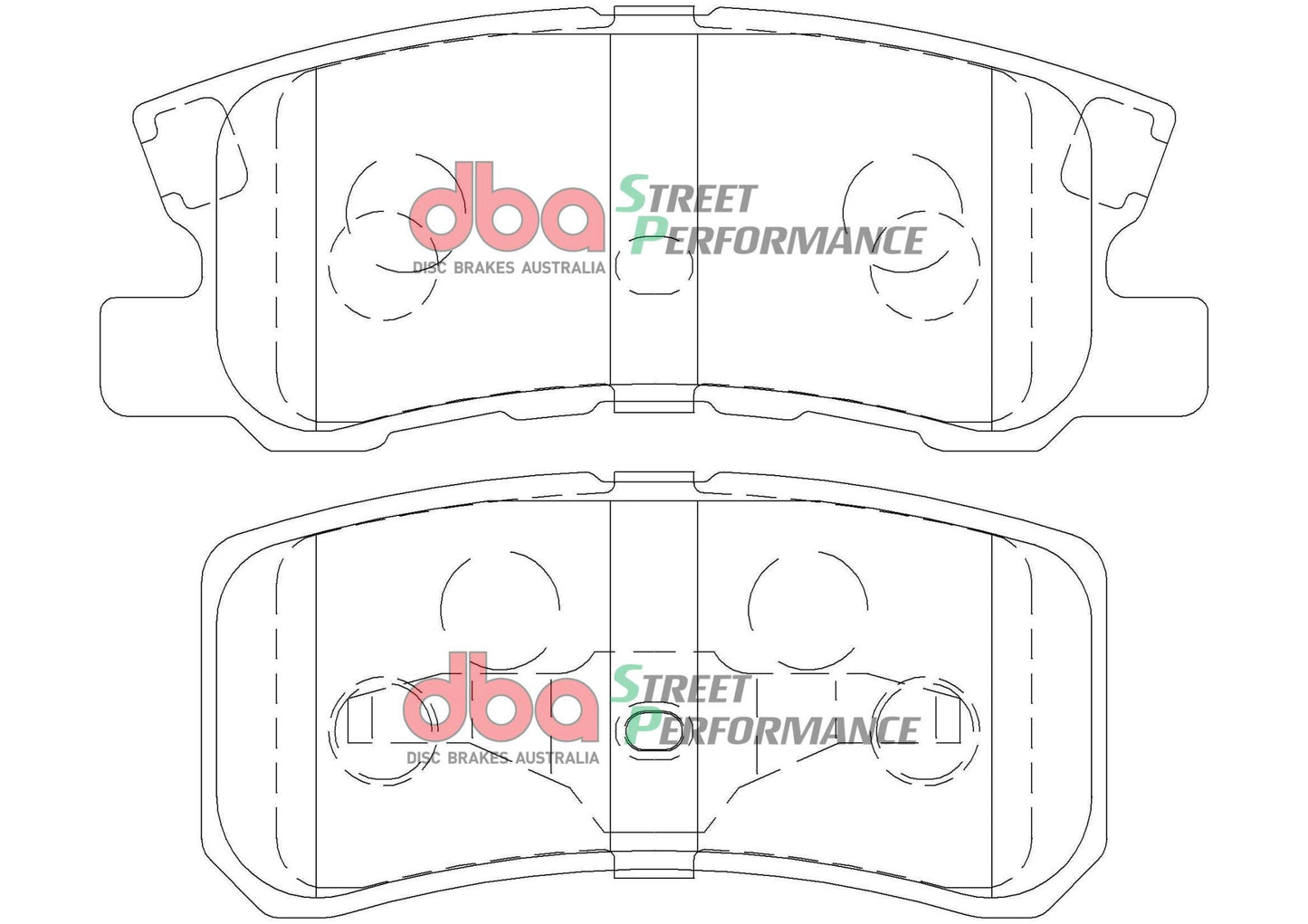 Dodge Caliber 06-12 DBA SP PERFORMANCE Rear Brake Pad