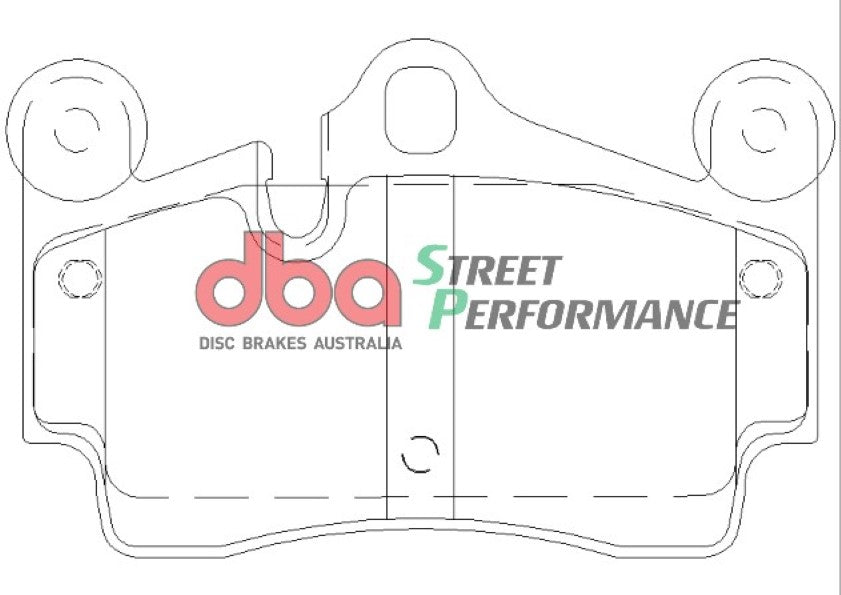 Porsche Cayman 987 06-13 DBA SP PERFORMANCE Rear Brake Pad