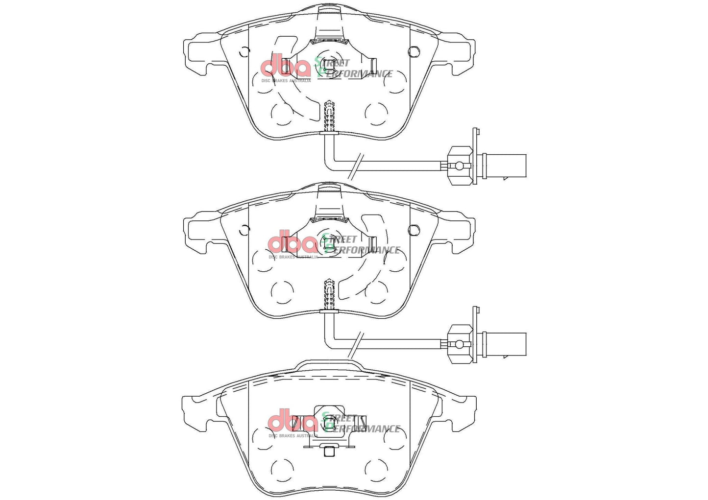 Volkswagen Eos, Passat 05-16 SP PERFORMANCE Front DBA Brake Pad