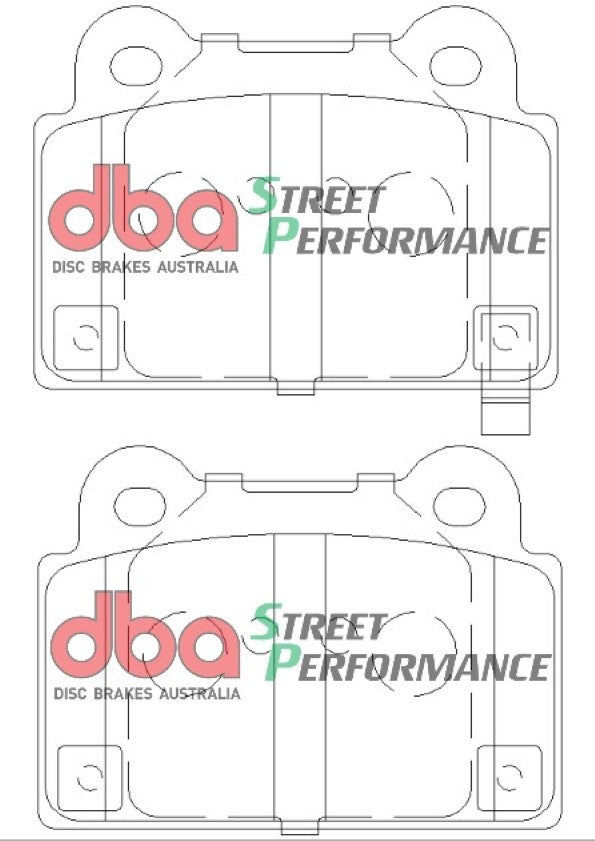 Mitsubishi Evo 10 SP PERFORMANCE Rear DBA Brake Pad