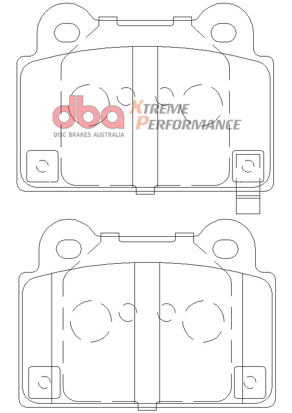 Mitsubishi Evo 10 XP PERFORMANCE Rear DBA Brake Pad