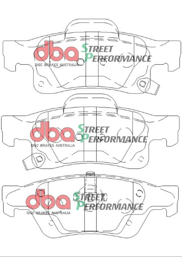 Jeep Grand Cherokee WK SP PERFORMANCE Rear DBA Brake Pad