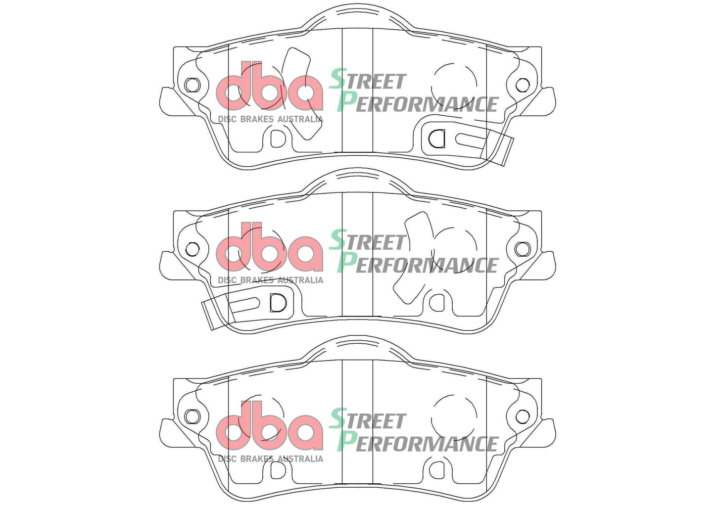 Holden Commodore VF PBR 13-17 SP PERFORMANCE Rear DBA Brake Pad