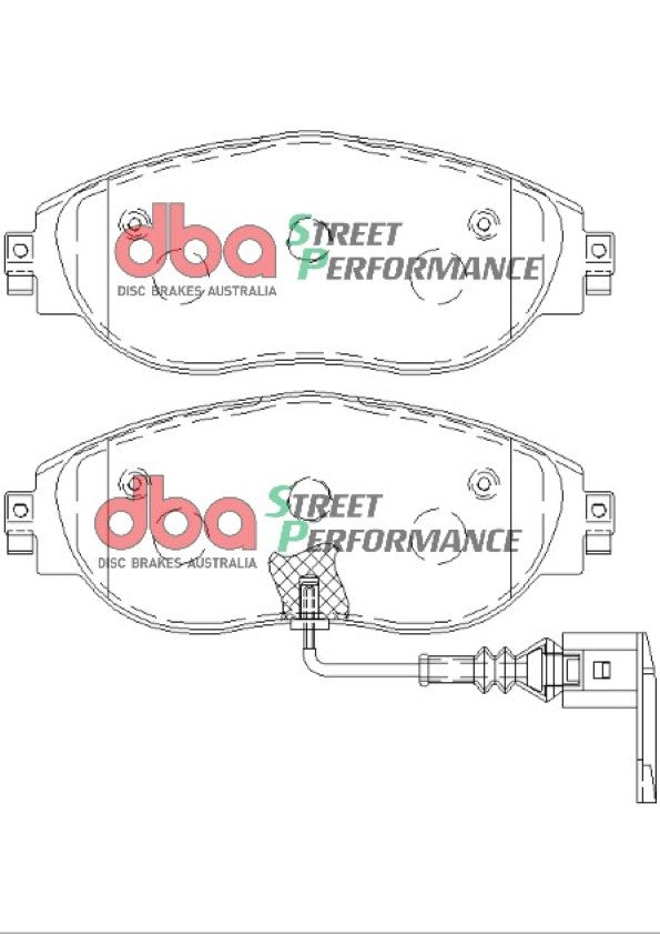 Golf VII, SKODA RS MY16 SP PERFORMANCE Front DBA Brake Pad