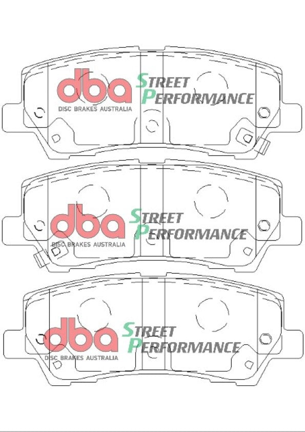 Ford Mustang 2015 Single Piston SP PERFORMANCE Rear DBA Brake Pad