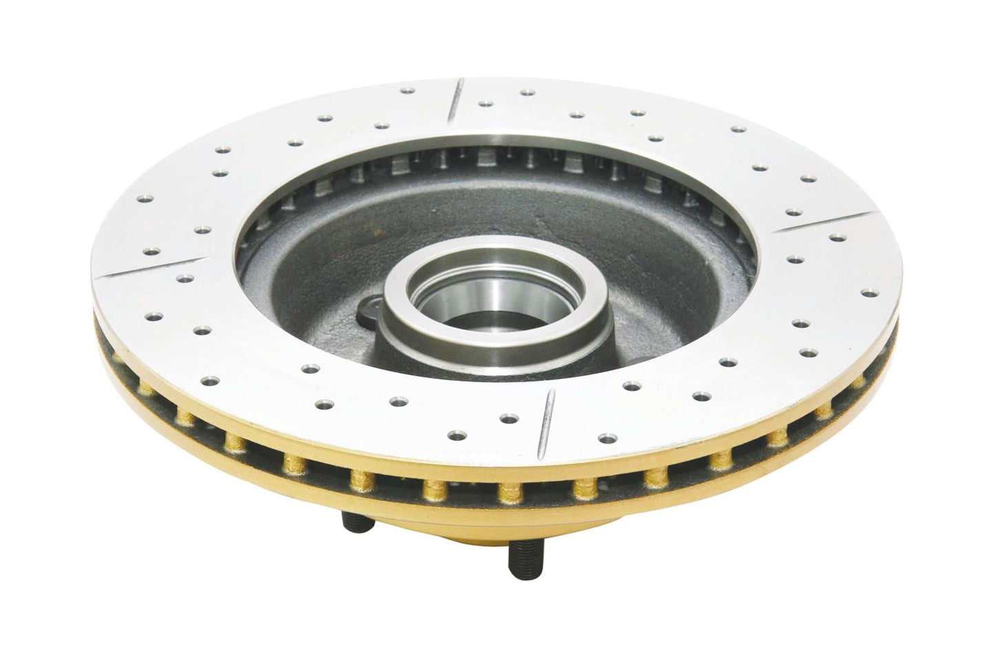 Ford XB-XF 75-95 Street Gold Cross-drilled slotted KP F DBA Disc Brake Rotors
