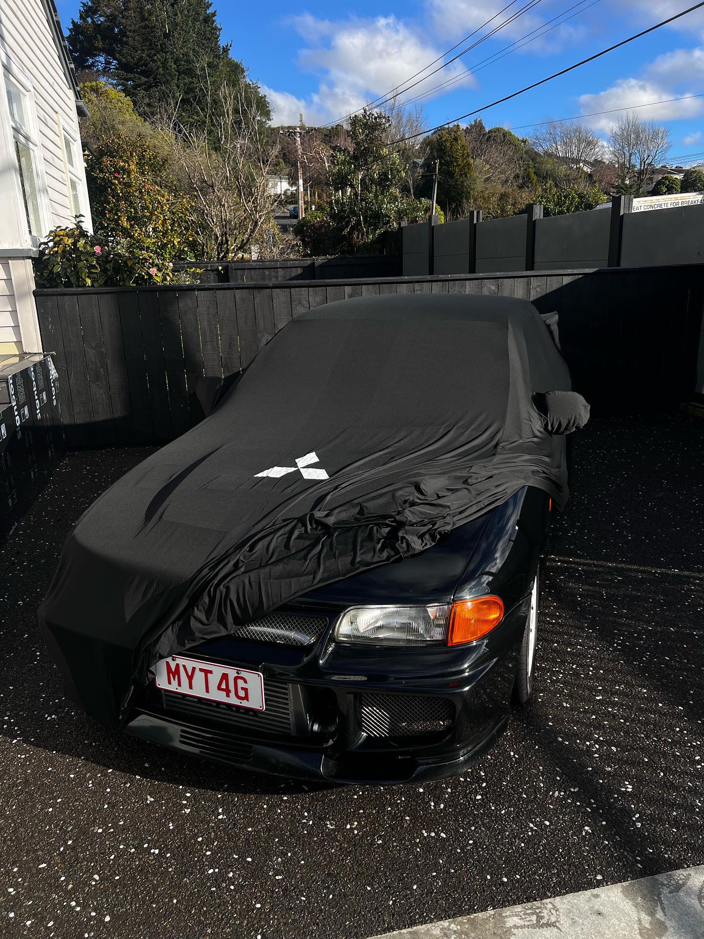 Mitsubishi Lancer Evo / Evolution 1 2 3 (CD9A & CE9A) Custom Fit Indoor Car Cover - Boosted Kiwi