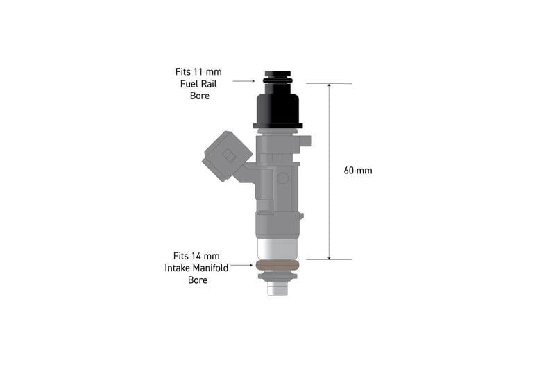 Fuel Injector Adapter - 11mm 3/4 to Full Length - HT-080003