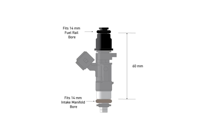 Fuel Injector Adapter - 14mm 3/4 to Full Length - HT-080004