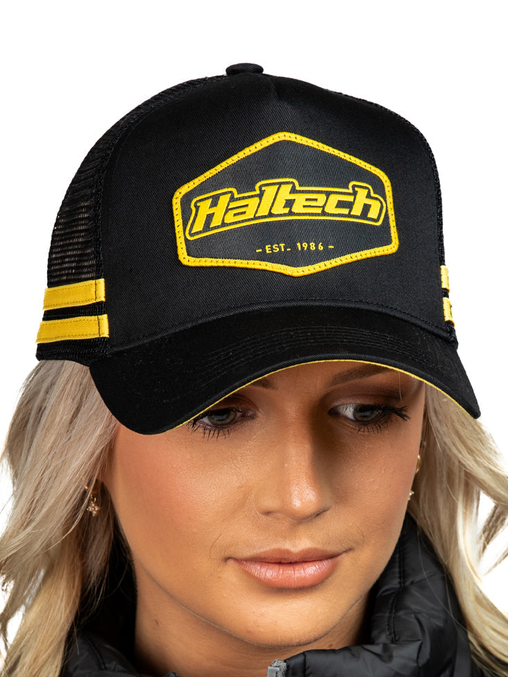 Haltech Snap Back Striped TruckerSize: One size fits all. - HT-301004