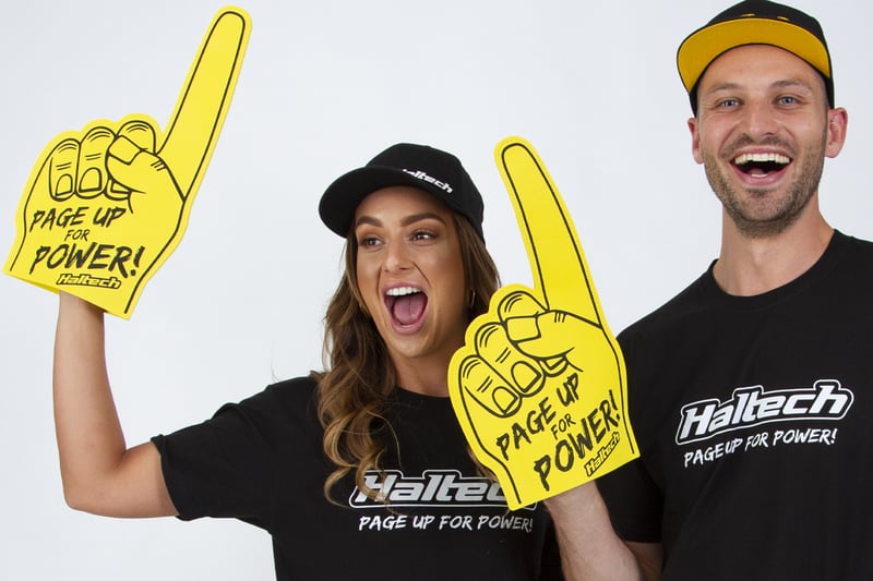 Haltech "Page Up for Power" Foam FingerSize: One Size Fits All Fingers - HT-309023