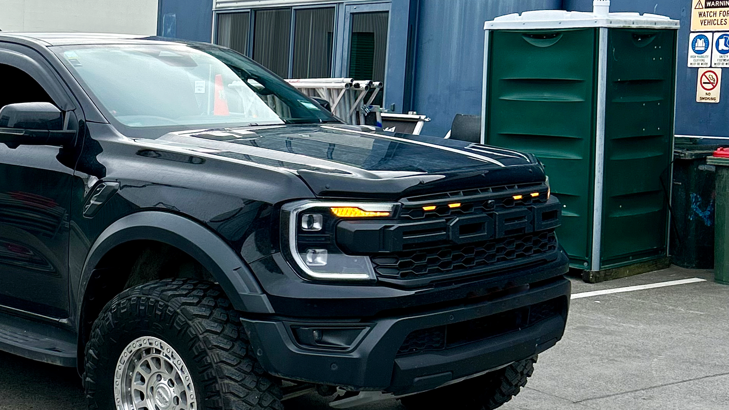 2022+ Ford Ranger Raptor Amber Grille LED