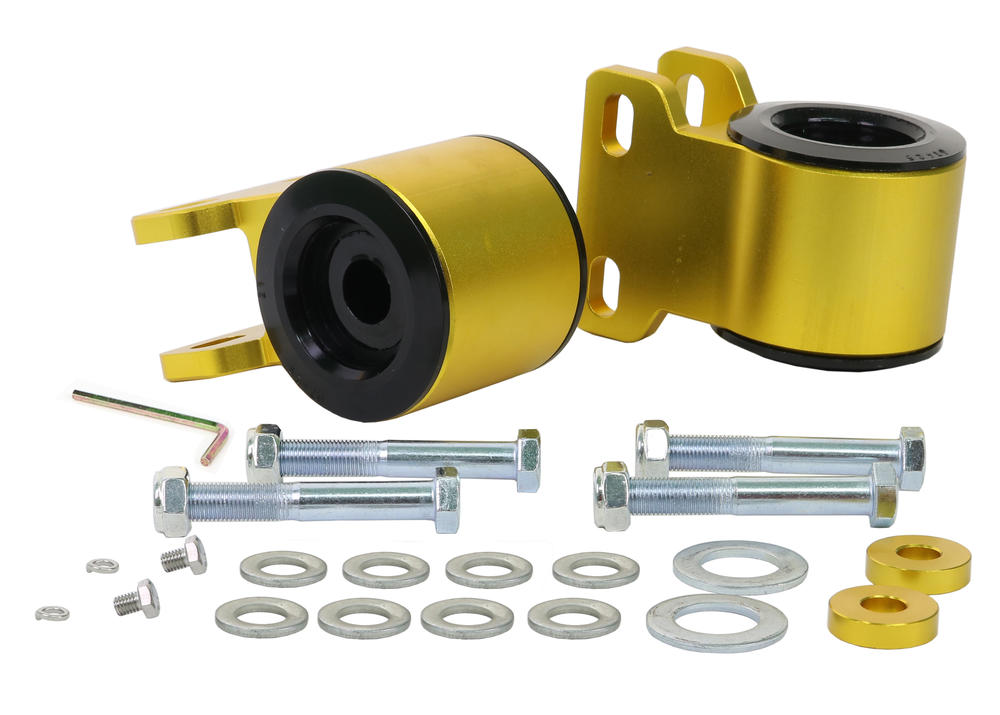 Front Control Arm Lower - Inner Rear Bushing Double Offset Kit to Suit Ford Focus, Mazda3 and Volvo C30, S40