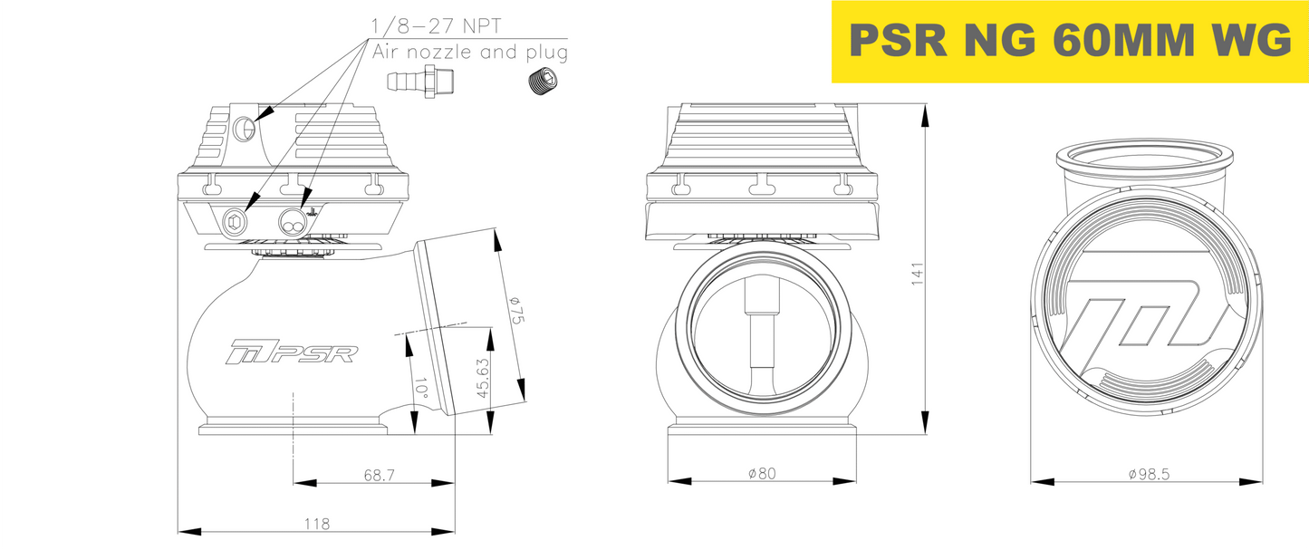 Pulsar 60mm New Generation Wastegate