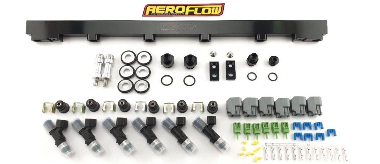 Nissan RB26DET 1000CC Fuel Rail Kit Aeroflow x Bosch