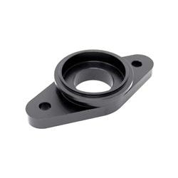 Torque Solution Billet Stock to Tial Blowoff Valve Adapter (Black): Mitsubishi Eclipse / Talon / Laser 1G 90-94