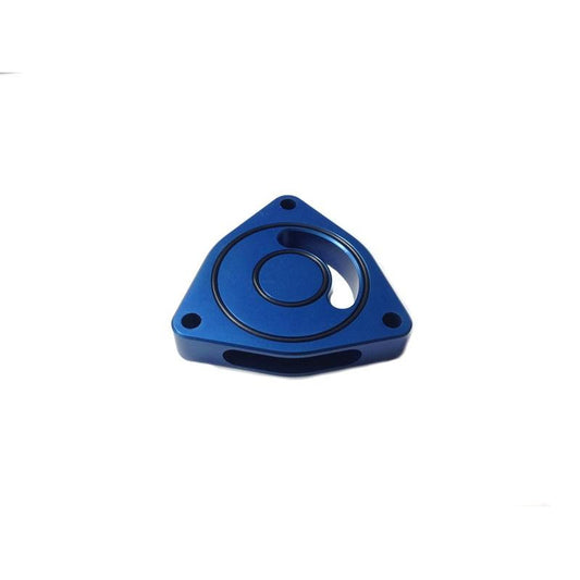 Torque Solution Blow Off BOV Sound Plate (Blue): Plymouth GT Cruiser 03-07