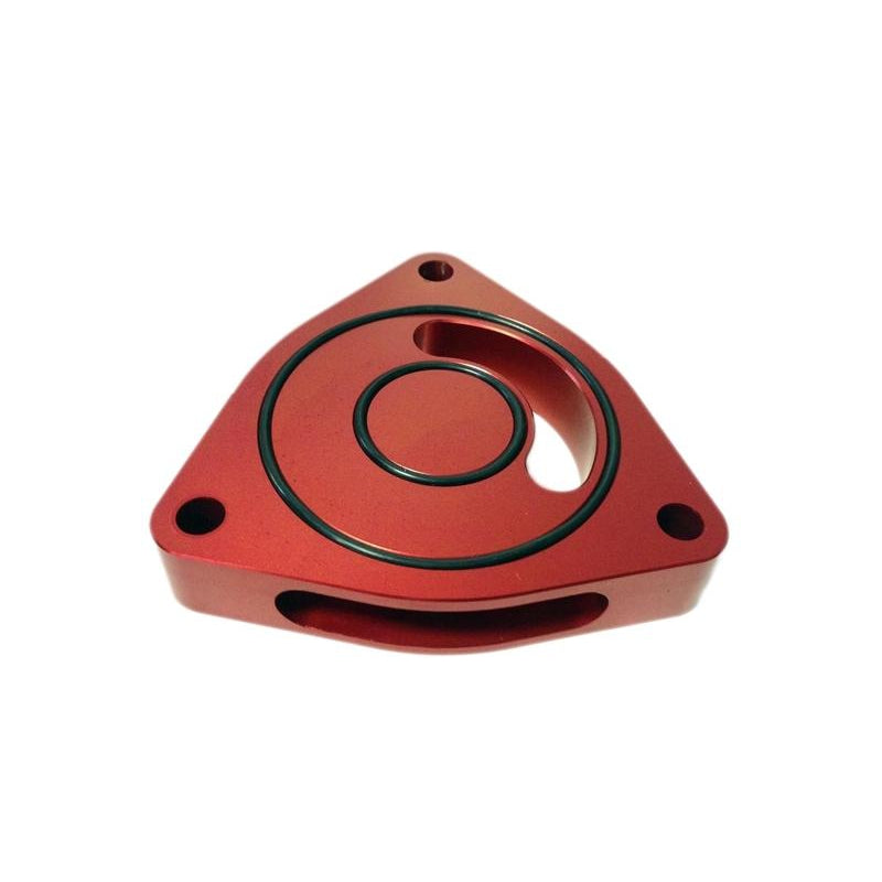 Torque Solution Blow Off BOV Sound Plate (Red): Honda Civic 2016+ 1.5T