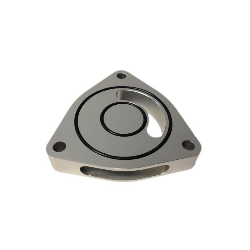 Torque Solution Blow Off BOV Sound Plate (Silver): Honda Civic 2016+ 1.5T