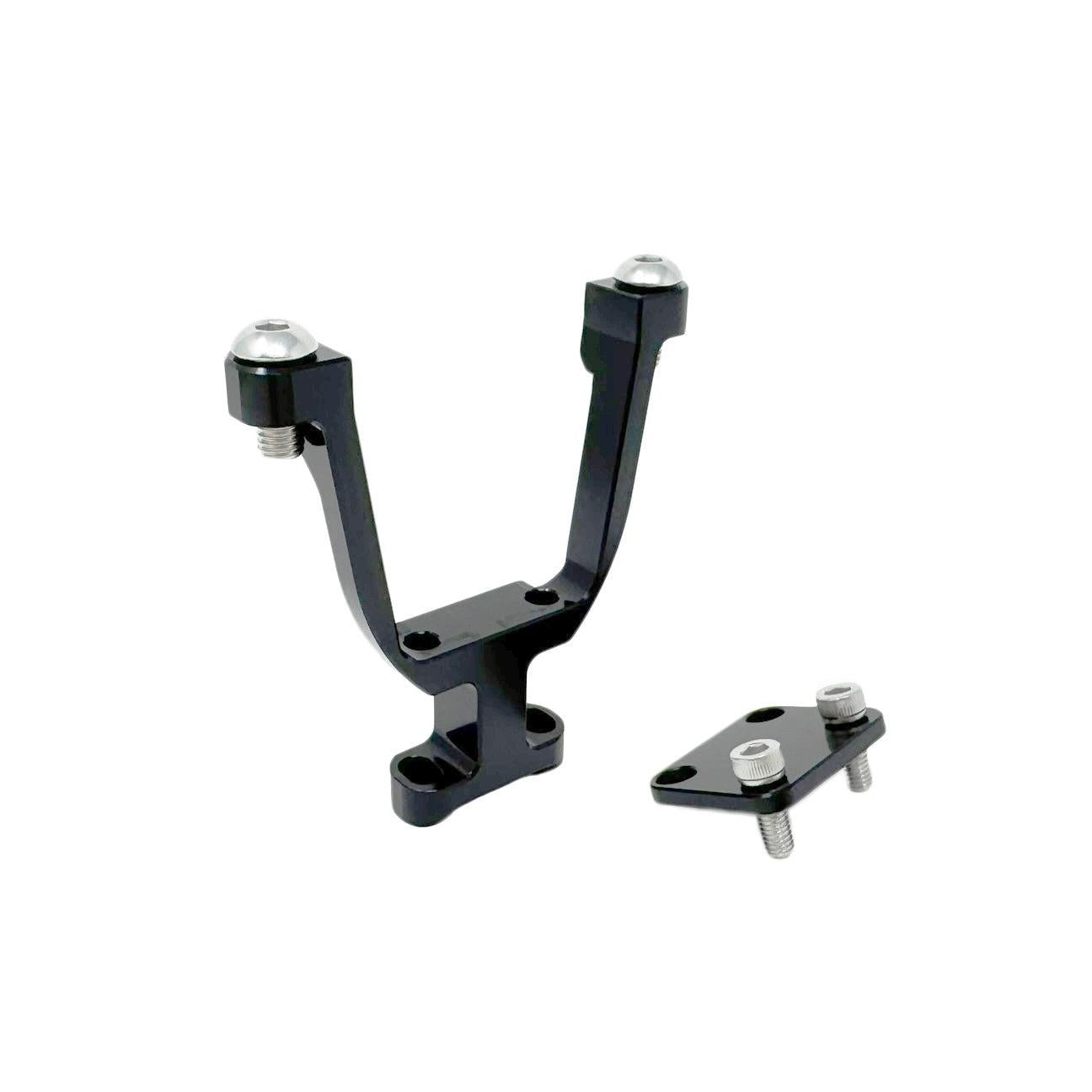 Torque Solution Coolant Expansion Tank Pedestal Subaru WRX 02-07 / STI 04-22 / Forester XT 04-08 - Silver and Black