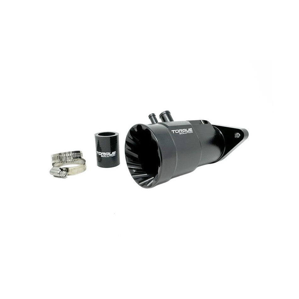 Torque Solution HD Billet Turbo Inlet (Black): Subaru WRX 2015-2021, Forester XT 2014-2018