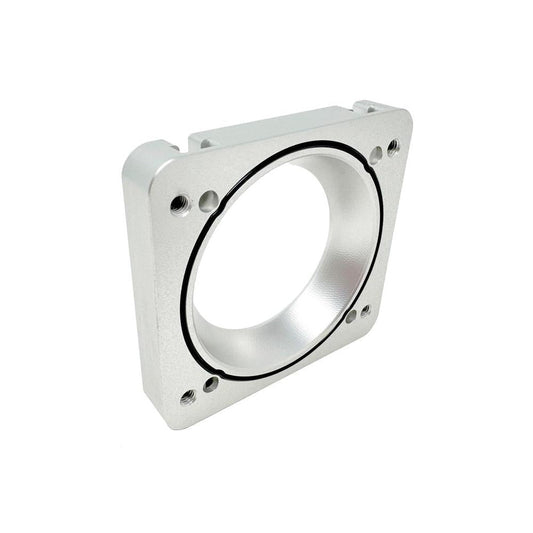 Torque Solution Big Bore 76mm Throttle Body Adapter: Subaru EJ Standard Bore Intake Manifolds ‰ÛÒ Silver