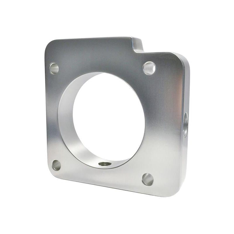 Torque Solution Throttle Body Spacer (Silver): Subaru WRX 2006-2014 / STI 2004-2015