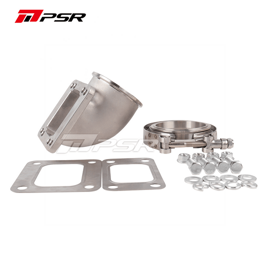PSR 90 Degree Elbow Adapter T3/T4 3” Vband Stainless Steel -OLDWPCS