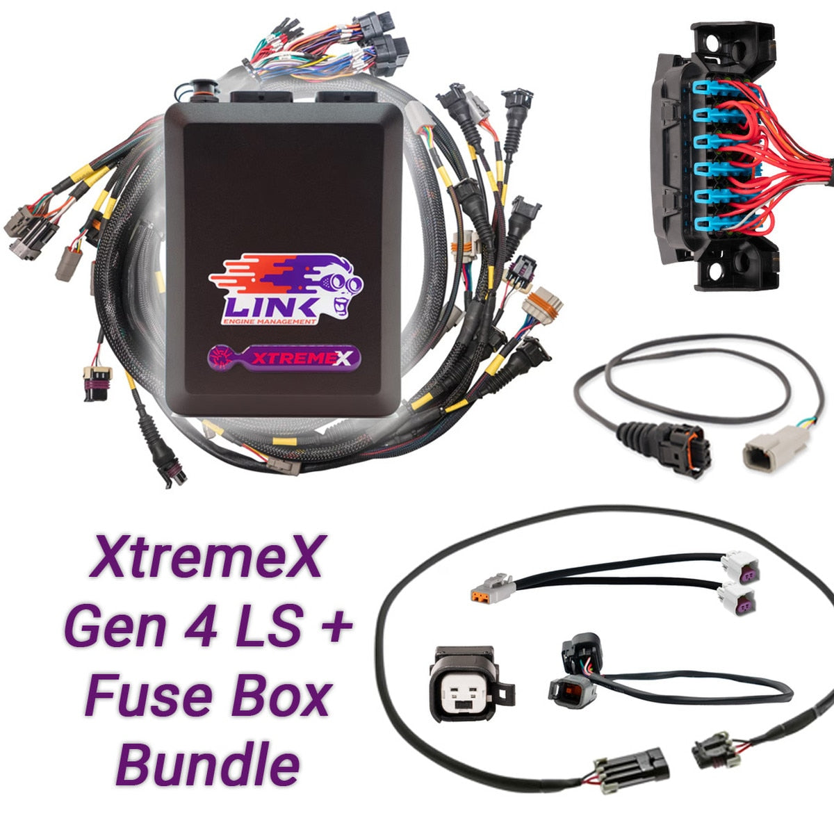 Link ECU Gen4 LS Drive-By-Wire & Fuse Box Bundle: G4X XtremeX ECU + LS Engine Harness Bundle - 109-9025B