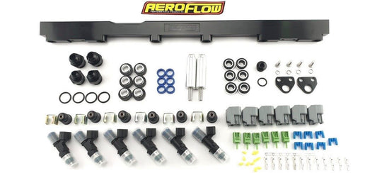 Toyota 2JZ NonVVTI 1000CC Fuel Rail Kit Aeroflow x Bosch