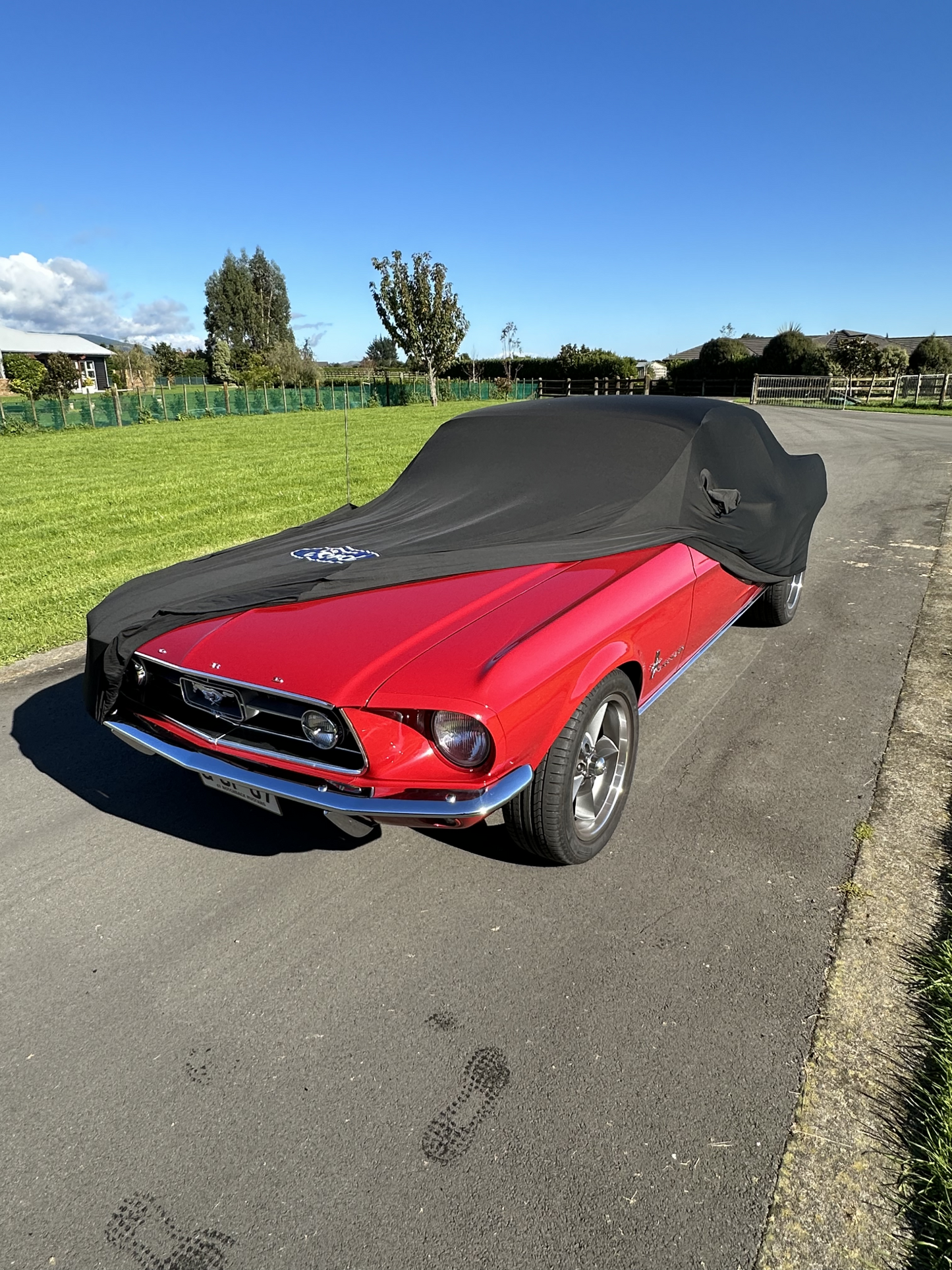 Ford Mustang First Generation (1965 - 1973) Custom Fit Indoor Car Cover - Boosted Kiwi