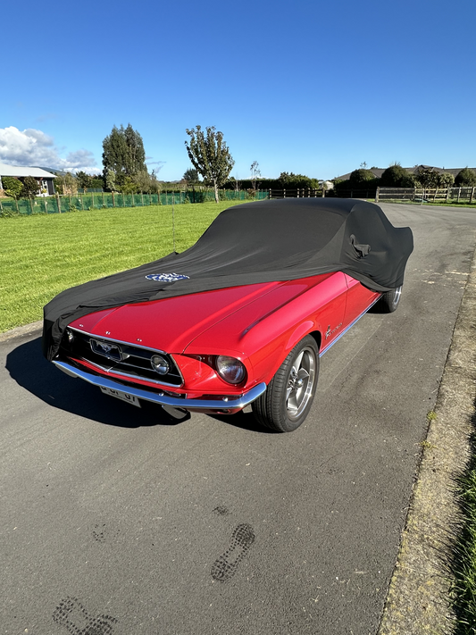 Ford Mustang First Generation (1965 - 1973) Custom Fit Indoor Car Cover - Boosted Kiwi