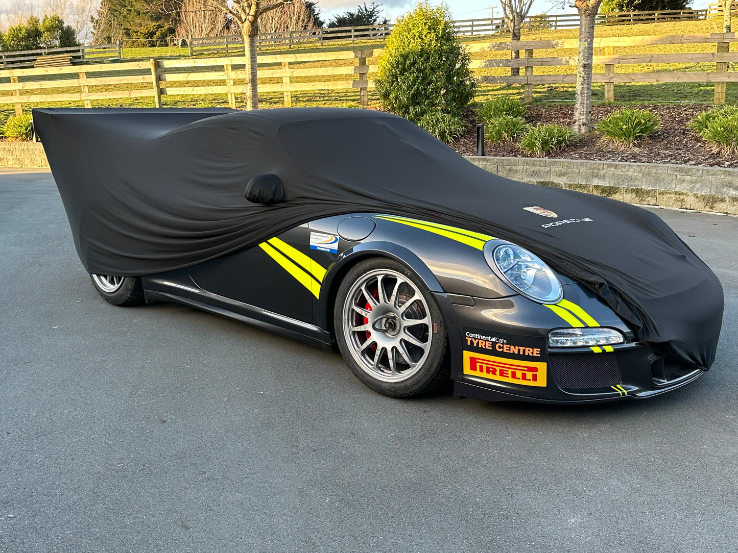 2011 Porsche GT3 997.2 Cup Car Custom Fit Indoor Car Cover (2011) - Boosted Kiwi