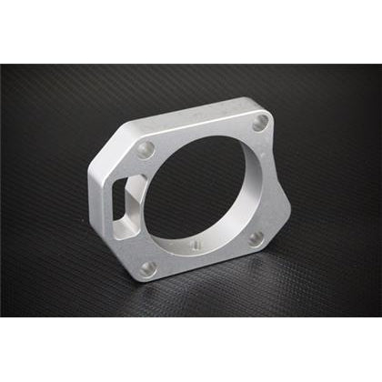 Torque Solution Throttle Body Spacer (Silver): Honda Civic Si 2006-2011 70mm