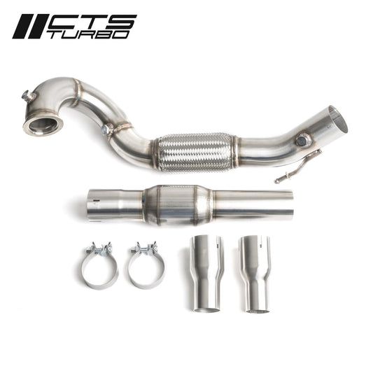 CTS TURBO MK6/MK7 JETTA SE 1.4T, MK7 GOLF 1.4TSI 3″ DOWNPIPE WITH HIGH-FLOW CAT VOLKSWAGEN