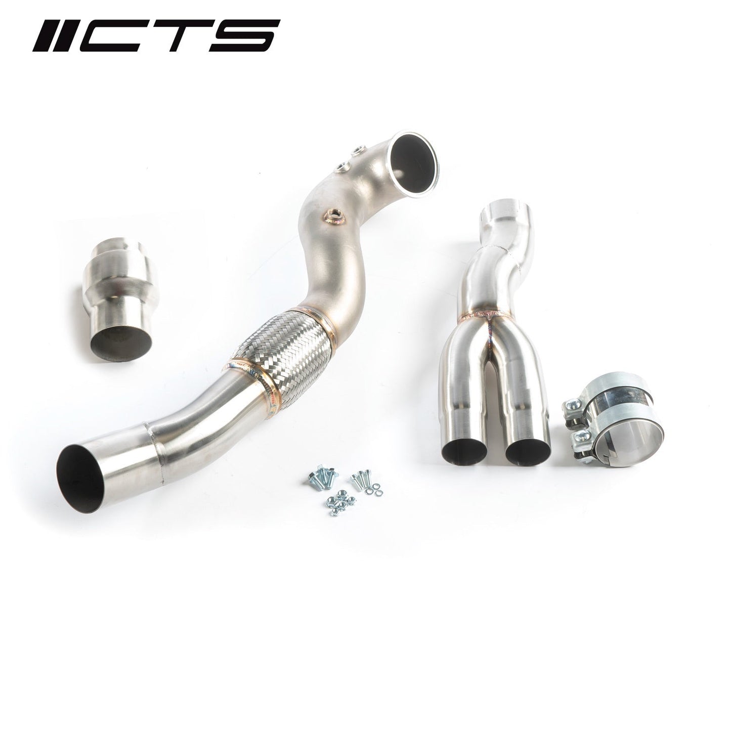 CTS Turbo 8V/8Y AUDI RS3 and 8S TTRS 2.5T EVO 3.5″ Single High-Flow CAT