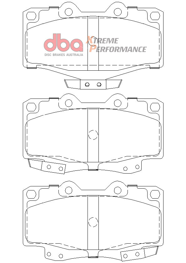 Brake Pad to suit Toyota Land Cruiser 90-07 DBA XP PERFORMANCE Front