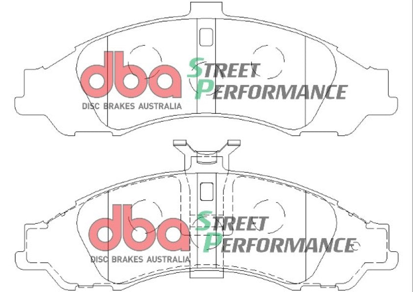 Holden Commodore VY/VT/VX/VZ/VU 98-07 DBA SP PERFORMANCE Front Brake Pad