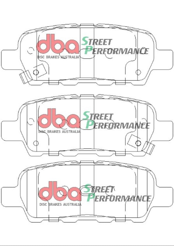 Nissan 350 Z Z33 03-09 DBA SP PERFORMANCE Rear Brake Pad