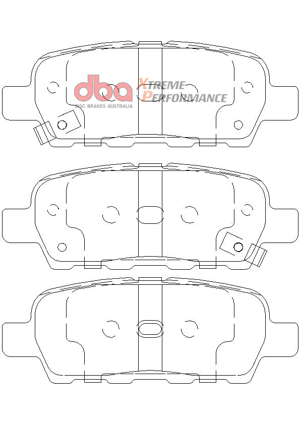 Nissan Stagea M35 02-03 DBA XP PERFORMANCE Rear Brake Pad