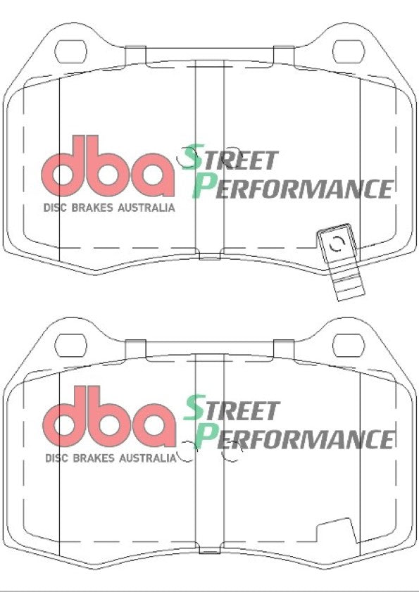 Nissan 350 Z Z33 03-09 DBA SP PERFORMANCE Front Brake Pad