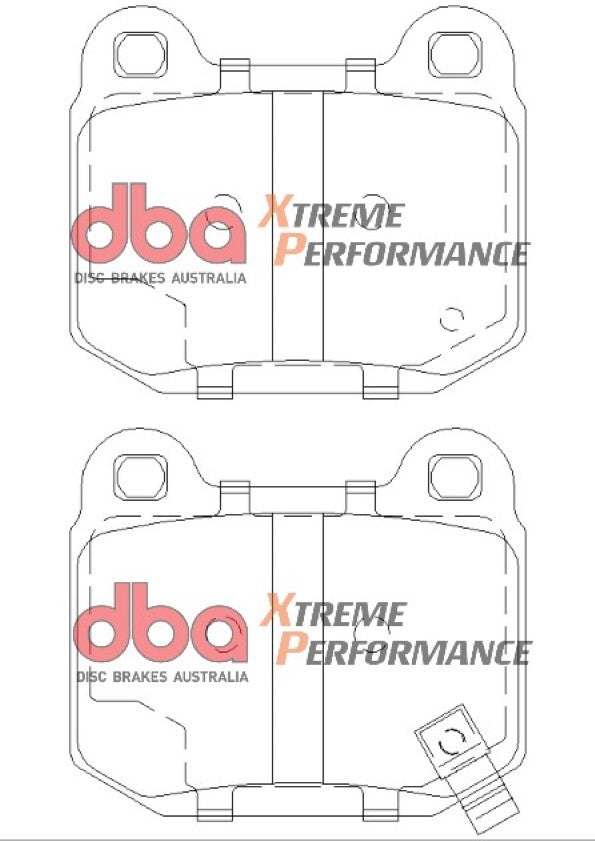 Nissan 350 Z Z33 03-09 DBA XP PERFORMANCE Rear Brake Pad
