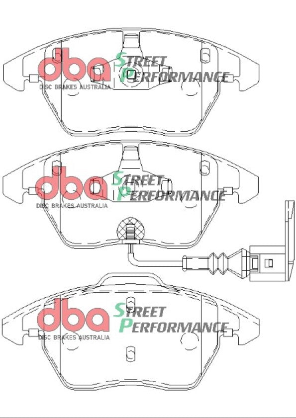 Peugeot 207 SW WK 07-13 DBA SP PERFORMANCE Front Brake Pad