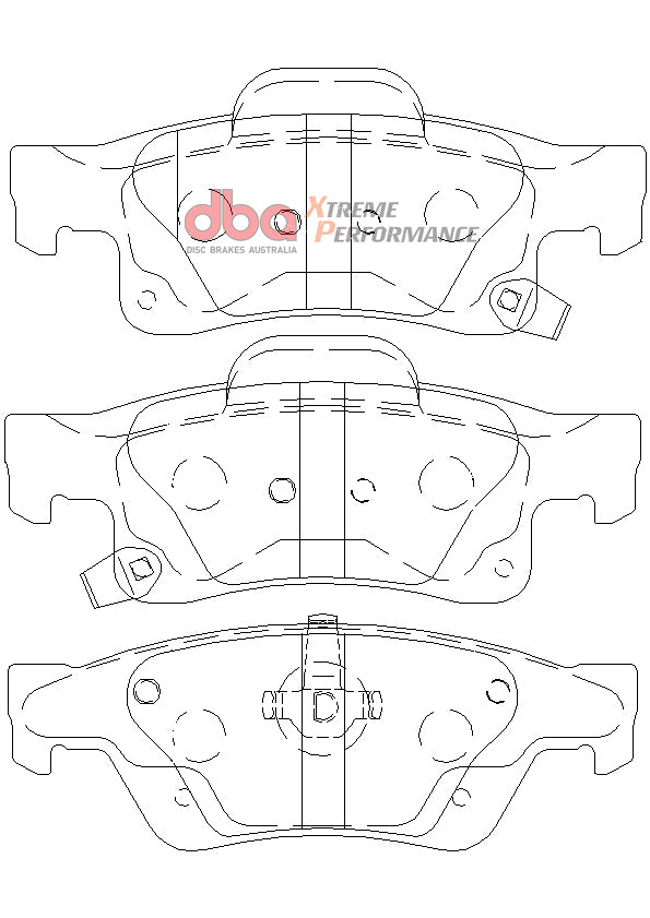 Jeep Grand Cherokee WK XP PERFORMANCE Rear DBA Brake Pad