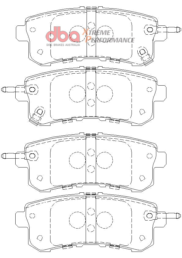 Nissan Patrol Y62 XP PERFORMANCE Rear DBA Brake Pad